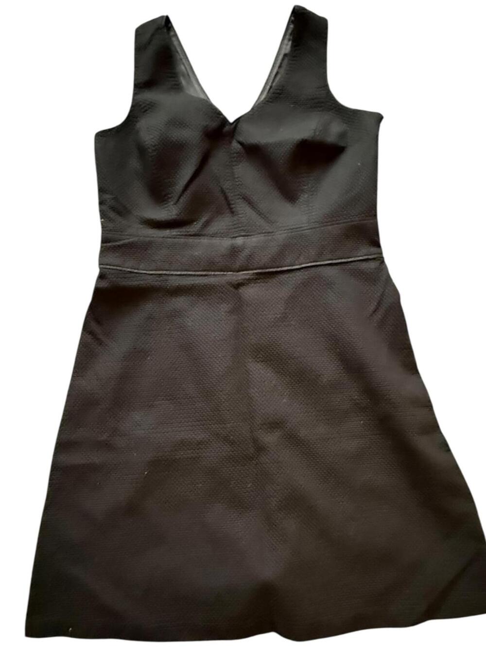 Tommy Hilfiger Women’s Black Textured Sleeveless V-Neck Dress Size 10